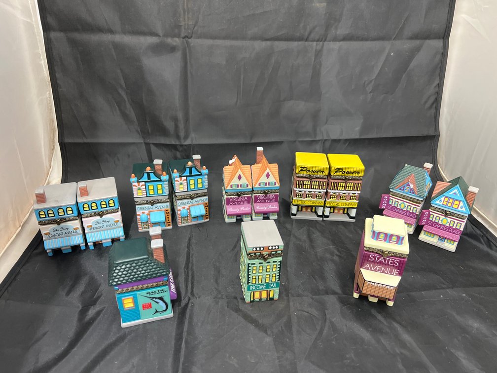 Assorted Monopoly Themed Trinket Boxes