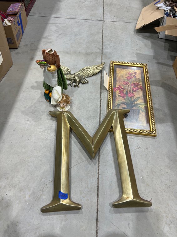 4 Pcs - Metal Eagle Wall Figure - Floral Decor 9"x22" - Nutcracker As Is & More