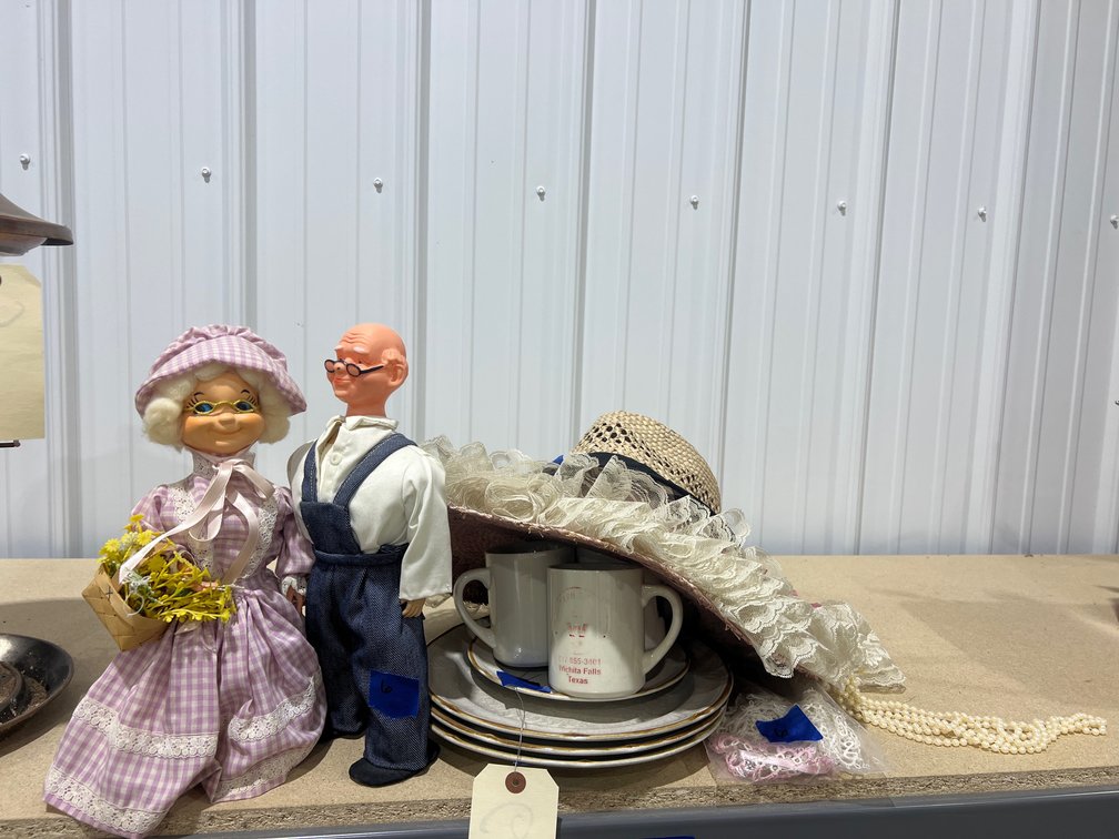 Baroque Dinner Plates - Ladie's Hat - Grandparent Figures & More