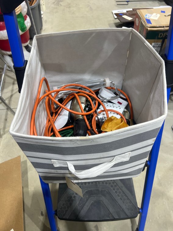 Extension Cords - Work Lights and More in Cloth Tote