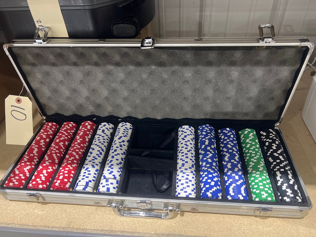Poker Chip Set in Case