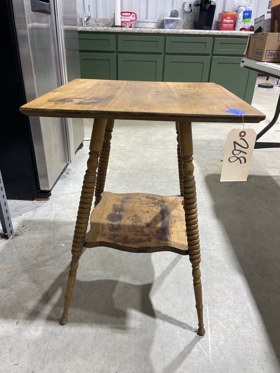 Wooden Side Table 20"L x 20"W x 28"H
