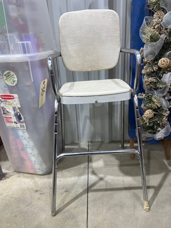 Vintage Metal Kid's High Chair