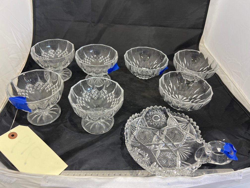 Glass Goblets - Bowls - Handled Dish