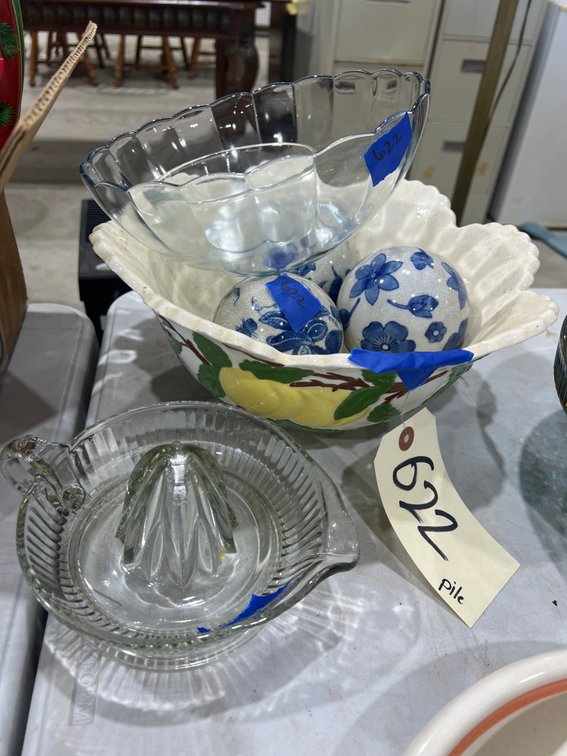 Large Serving Bowl - Oriental Decor - Glass Bowls - Glass Juicer