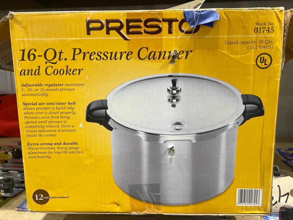 Presto 16 Qt Pressure Canner/Cooker