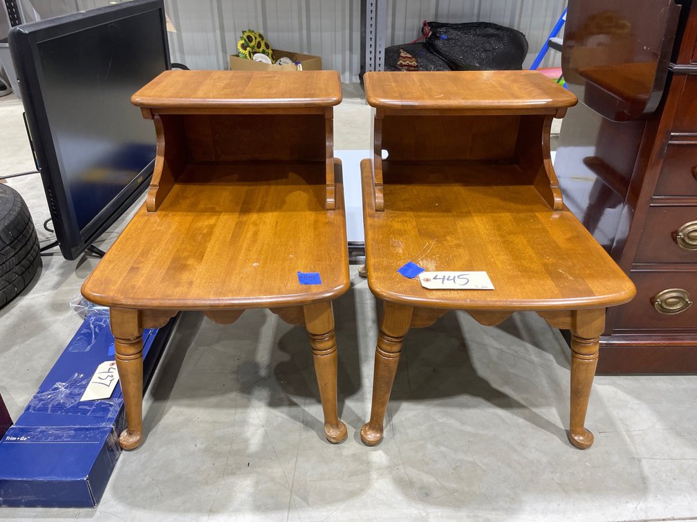 2 - Telephone Tables 27"L x 18"W x 24"H