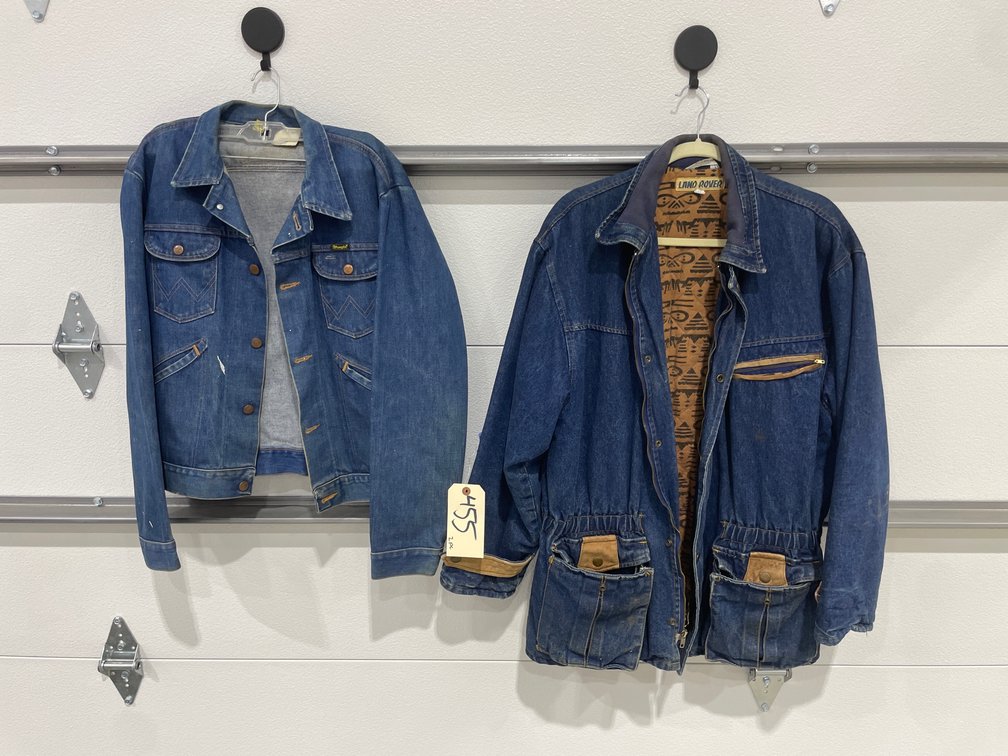Wrangler Denim Jacket Sz 42 & Land Rover Denim Jacket Sz L