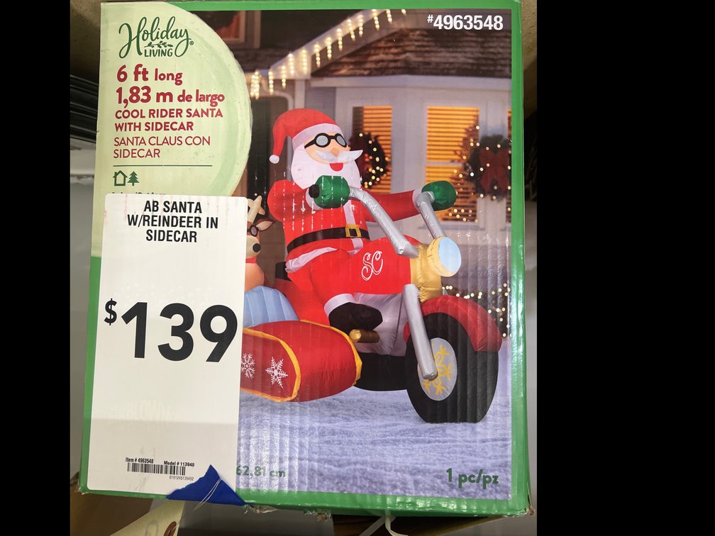 6ft Blow Up Santa