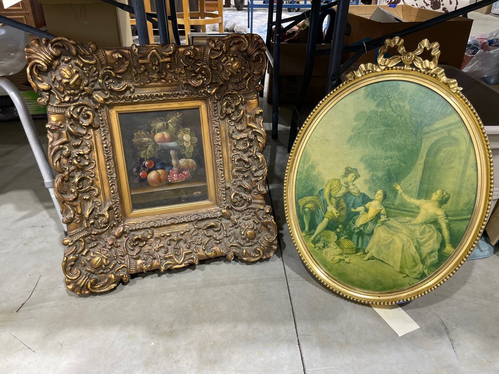 2 - Framed Prints 22"x20"