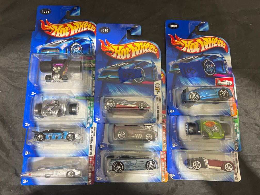 10 Pcs - Hot Wheels Cars NIP