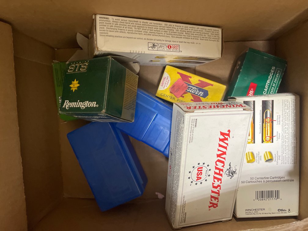Empty Ammo Cases & Boxes & Partial Boxes Various Ammo