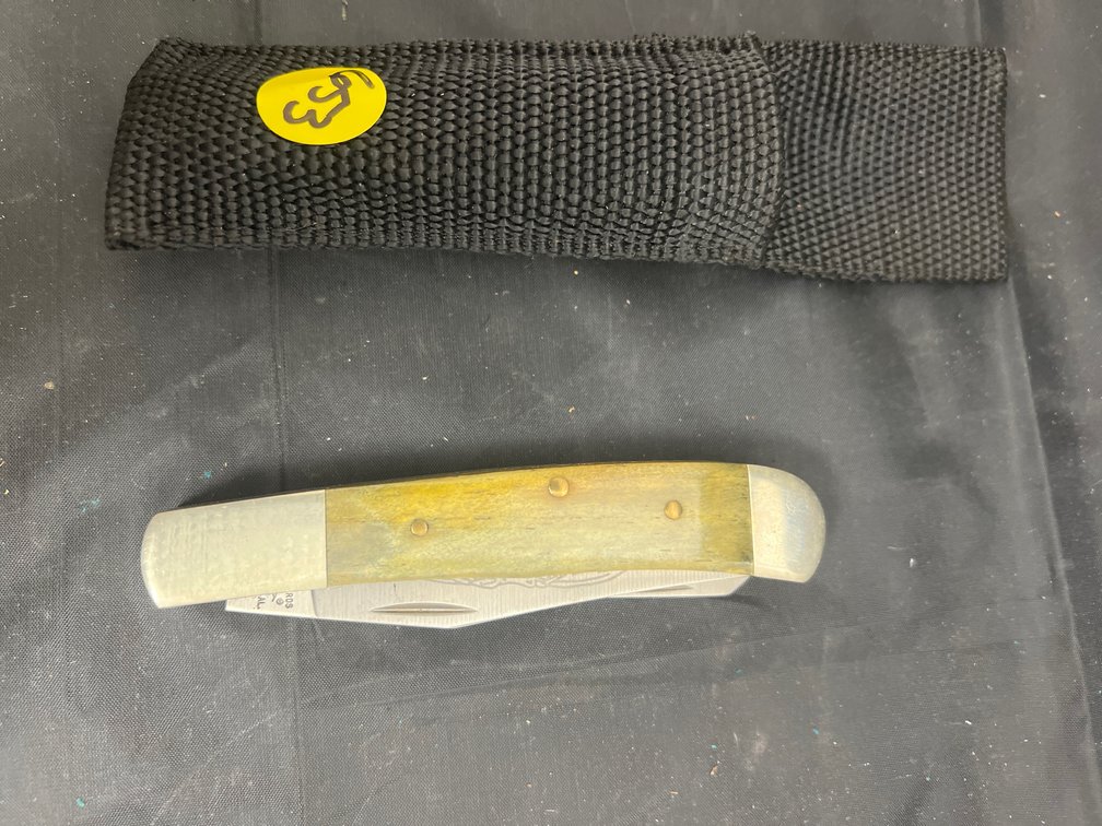 Eagle Brand 2-Blade Folding Knife in Nylon Sheath