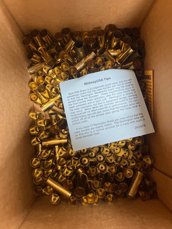 Partial Box 44-40WCF Brass