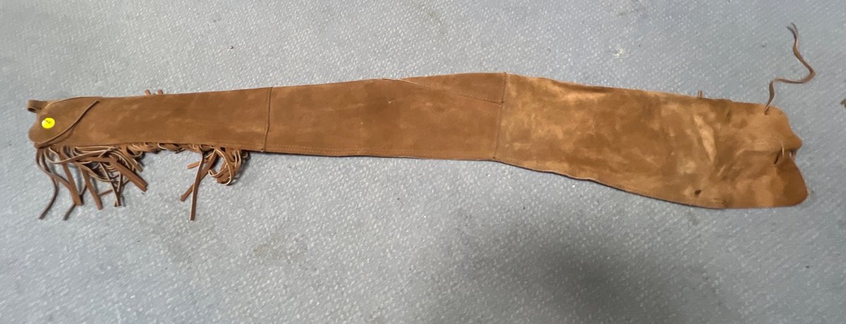 Fringed Leather Gun Sleeve