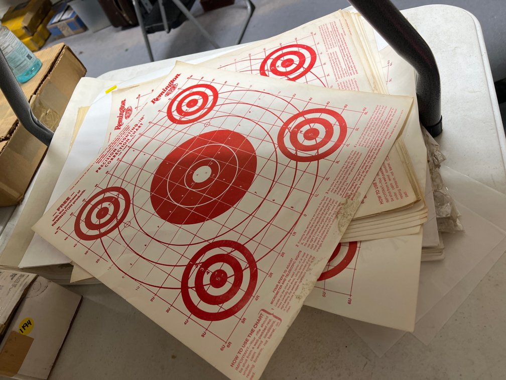 Stack of Shooting Targets
