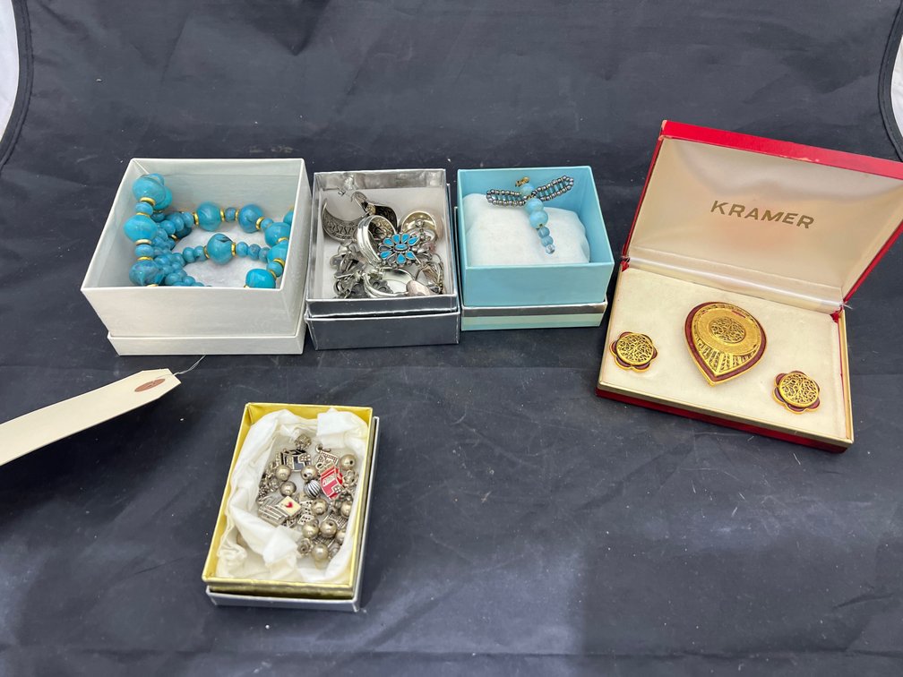 5 Boxes of Assorted Costume Jewelry