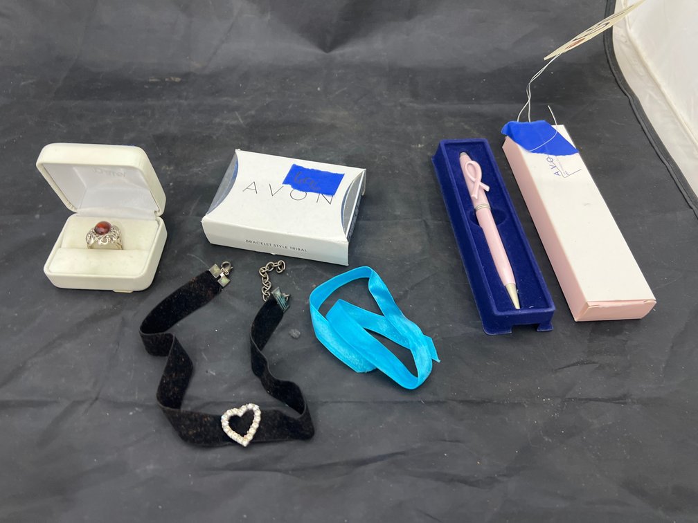 Avon Pen - Avon Ribbon Choker & Fashion Ring