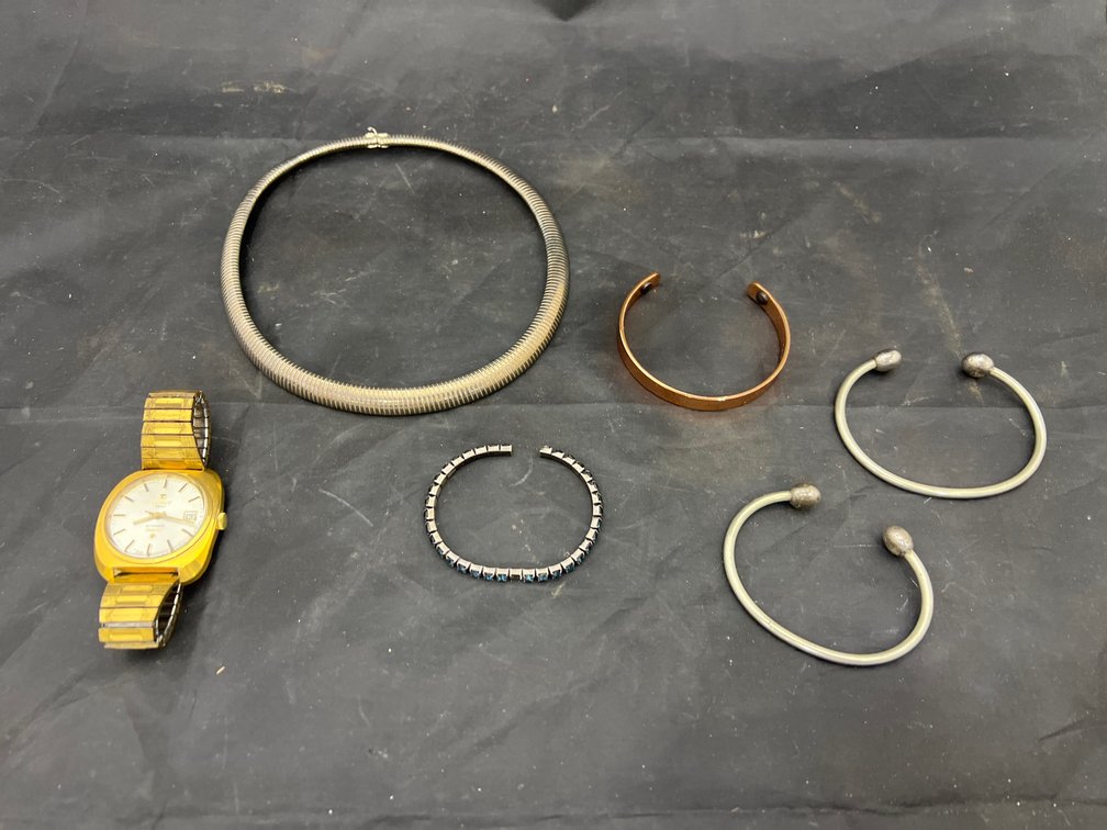 Bangles - Necklace & Mens Tissot Wristwatch
