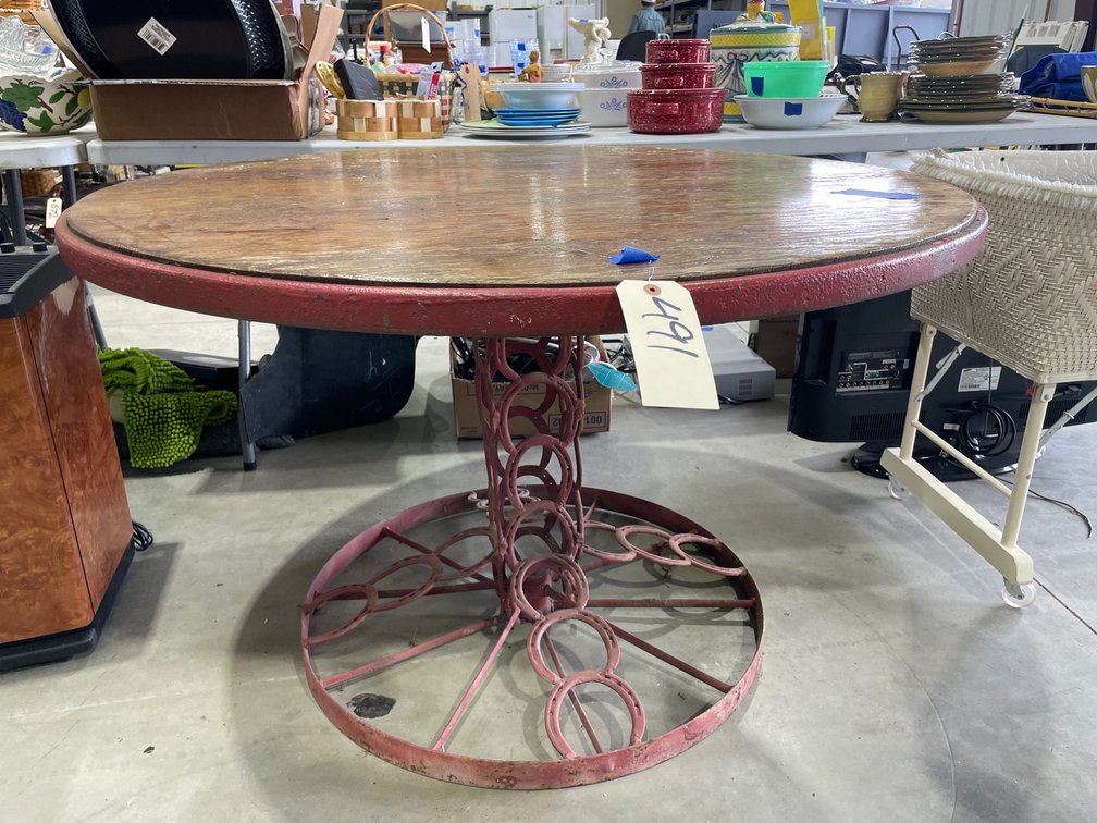 Western Themed Table 44"Dia x 28"H