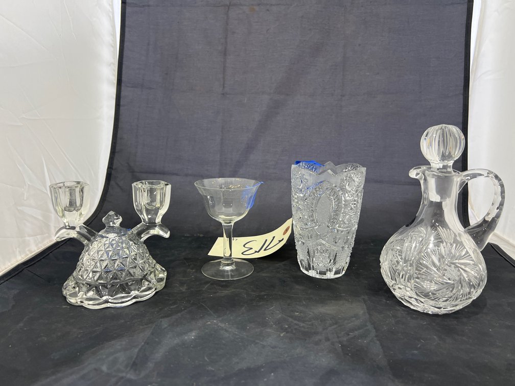 Glass Tumbler - Cordial - Cruet & Candle Stick Holder