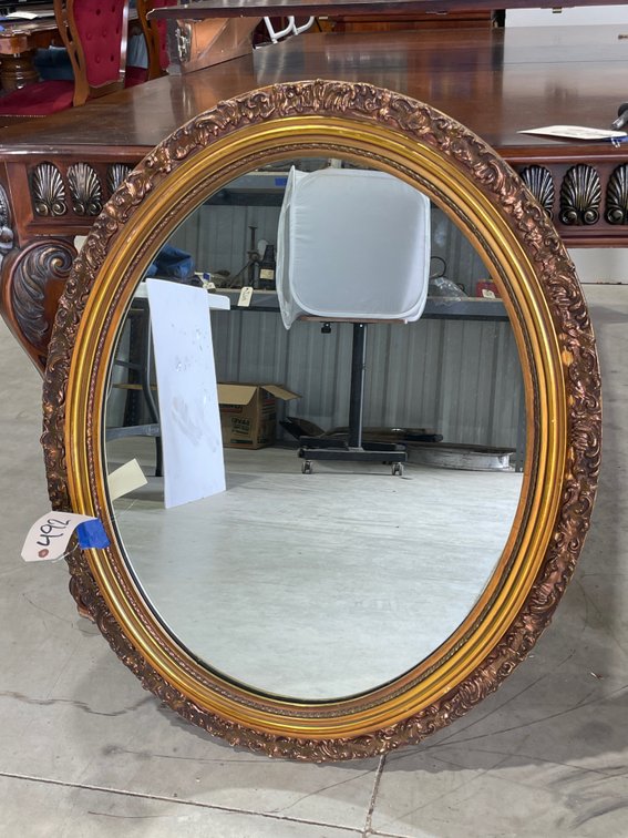 Framed Wall Mirror 33"x28"