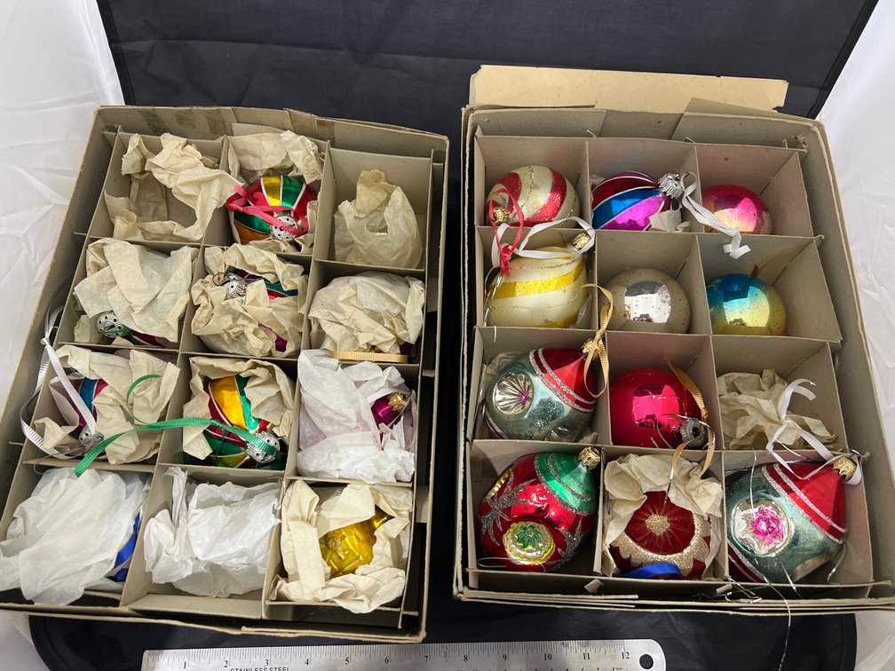 2 Box of Shiny Bright Christmas Ornaments