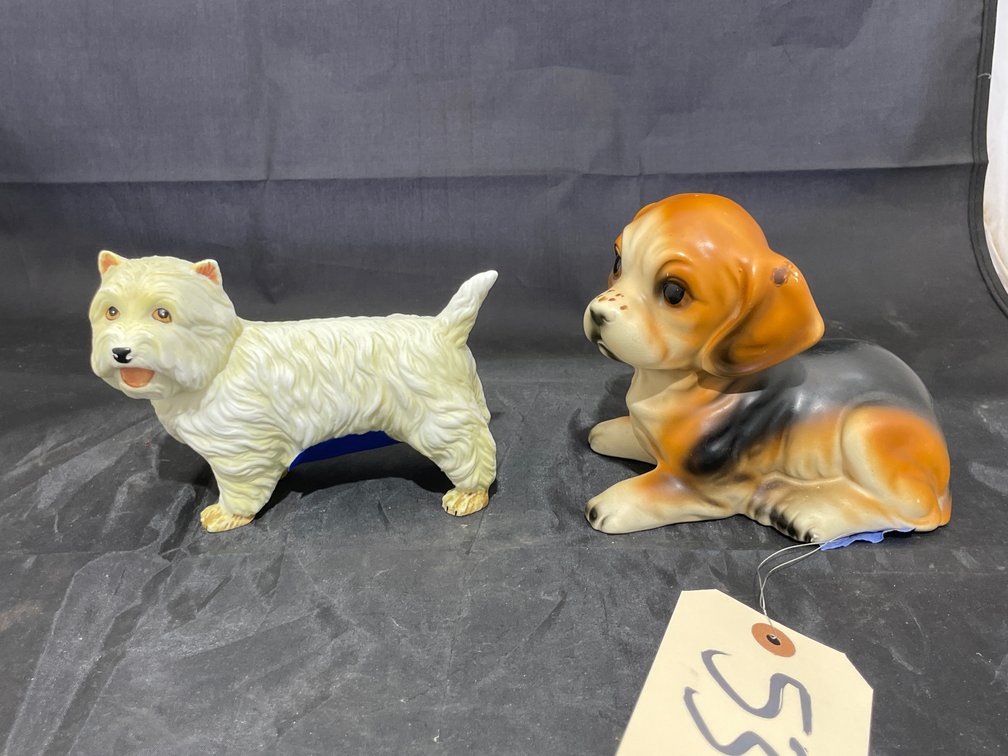2 Pcs - Dog Figurines