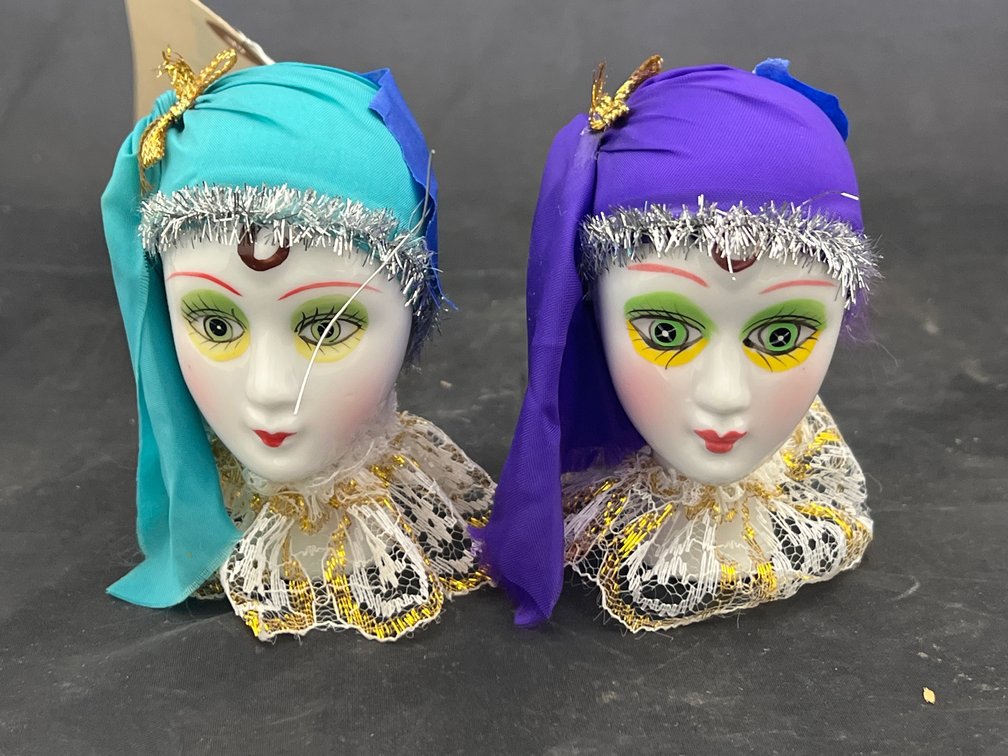 2 - Porcelain Doll Heads