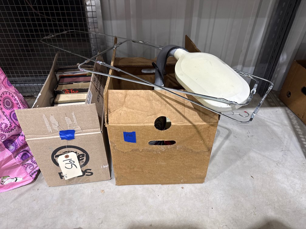 2 Pcs - Box of Hardback Books - Adj Table Lamp & More