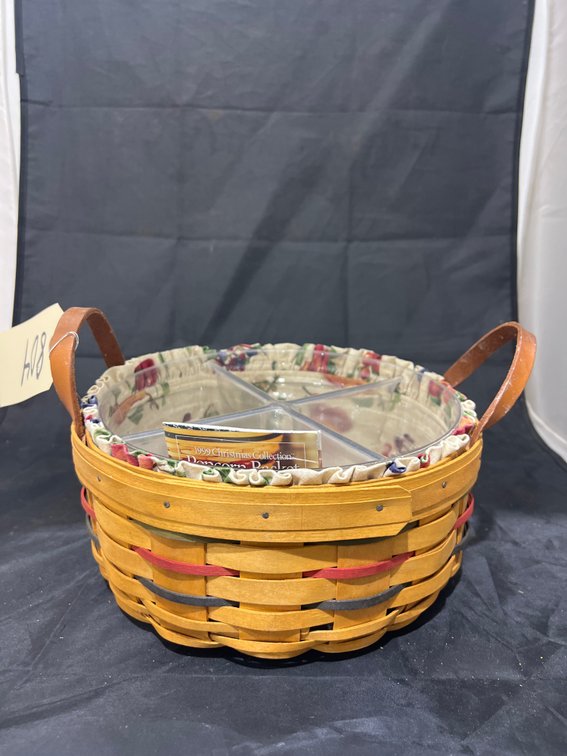 Longaberger Basket w/Fabric Insert