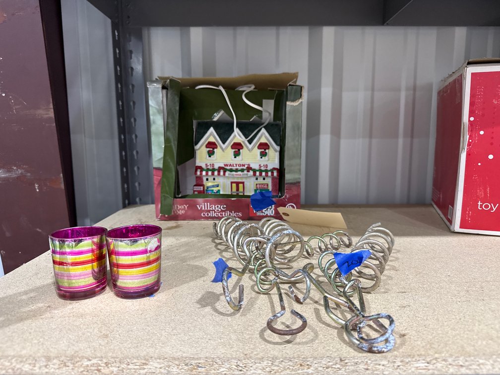 Christmas Village - Lighted Building - Candle Holders - Screw In Yard Stakes