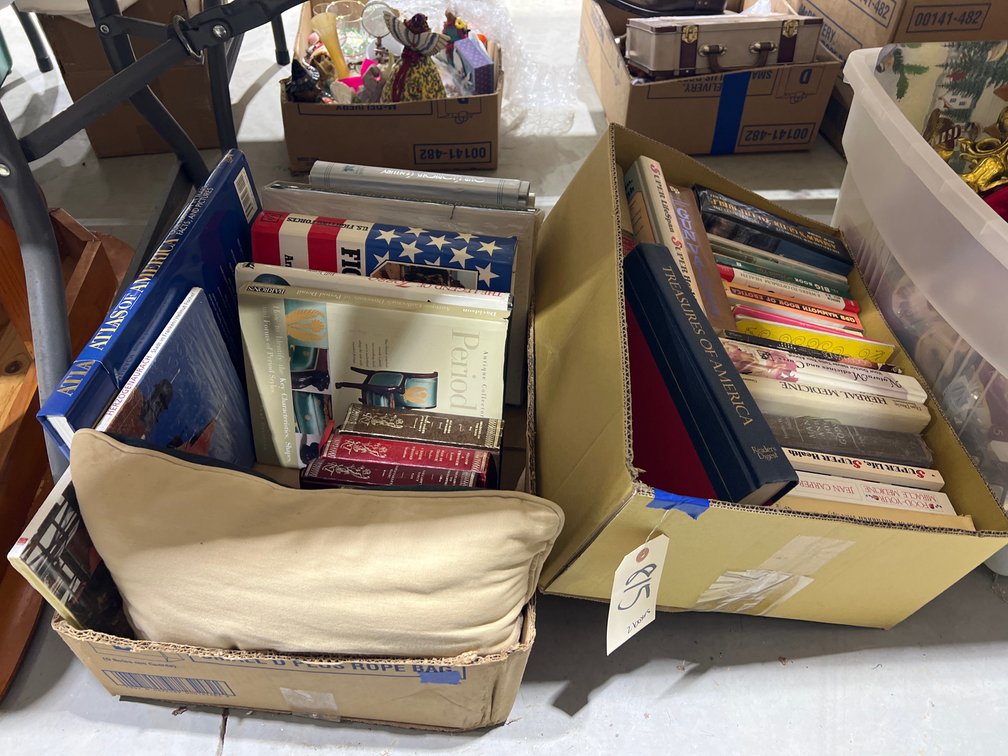 2 Boxes of Assorted Hardback & Paperback Books