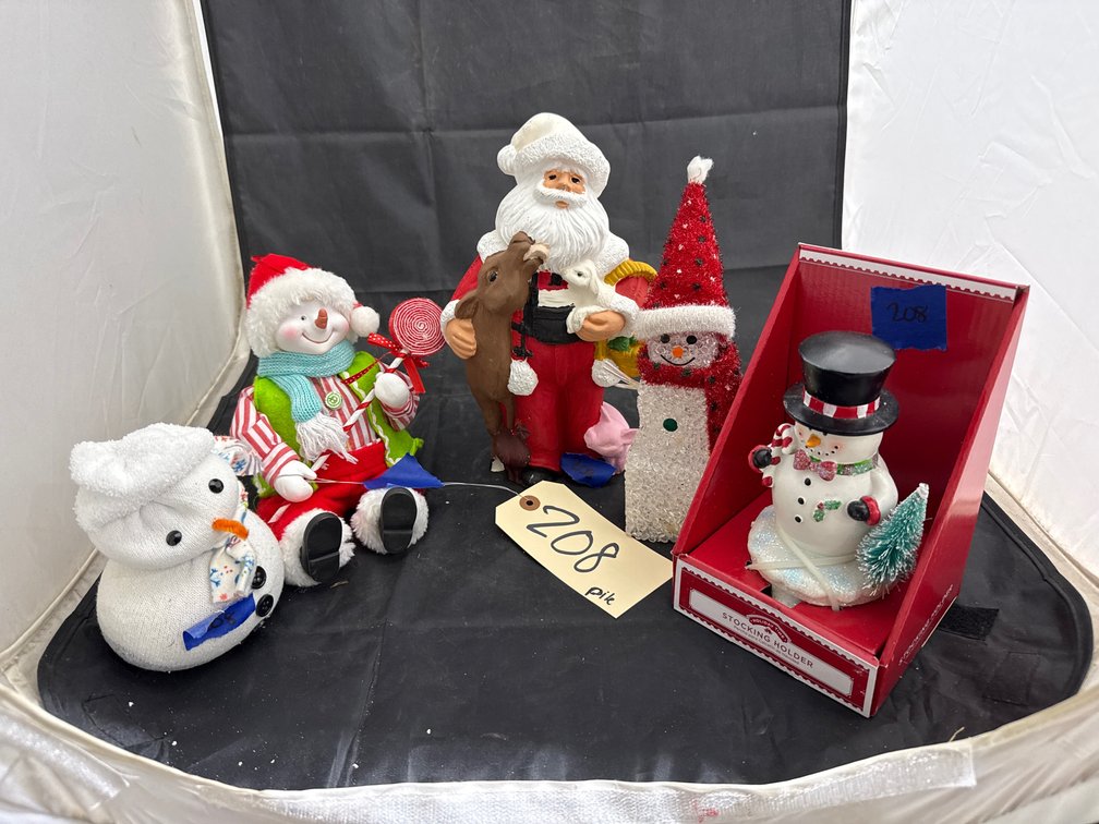 Pile of Holiday Figurines