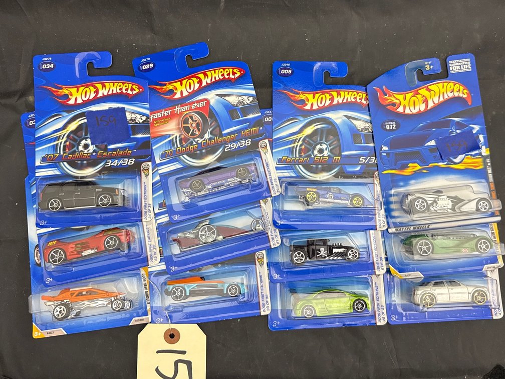 12 Pcs - Hot Wheels Cars NIP
