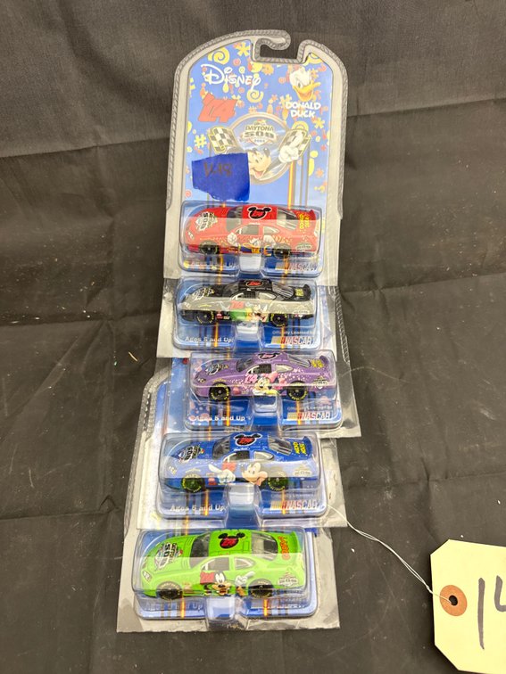 5 Pcs - Disney Themed Hot Wheel Type Cars