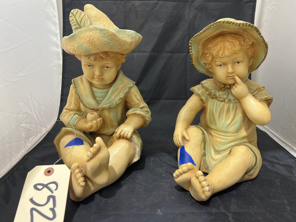 2 - Chalkware Statues