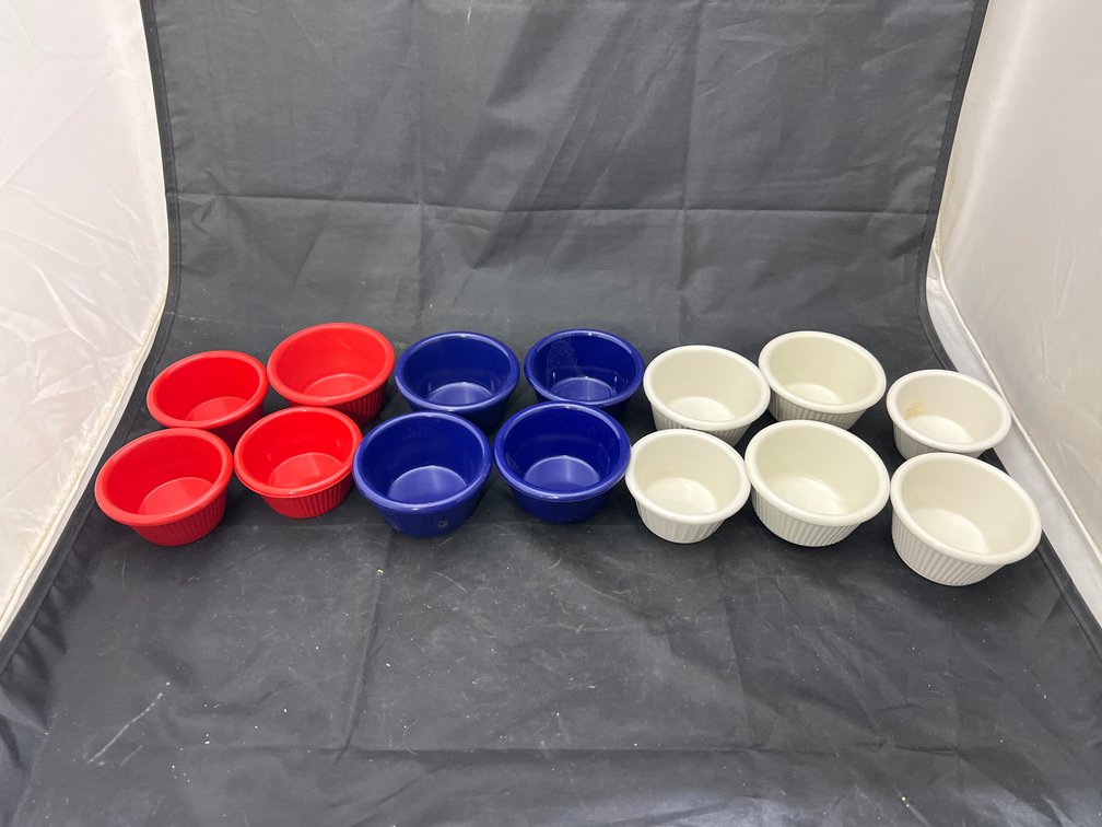 Red/White/Blue Condiment Bowls