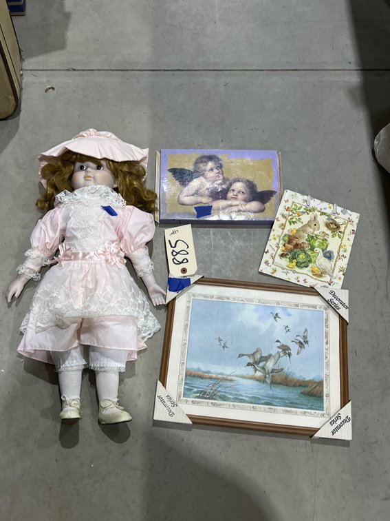 Porcelain Doll - Framed Print - Angel Cards
