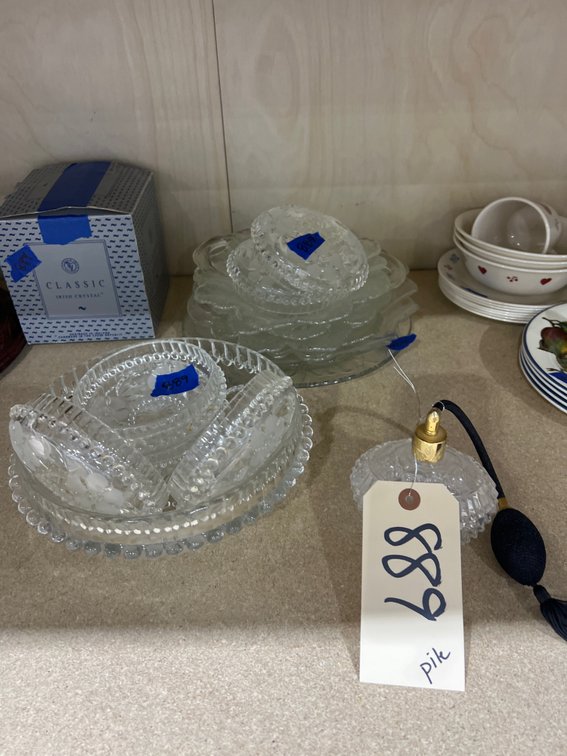 Crystal Atomizer - Bowls - Clear Glass Plates