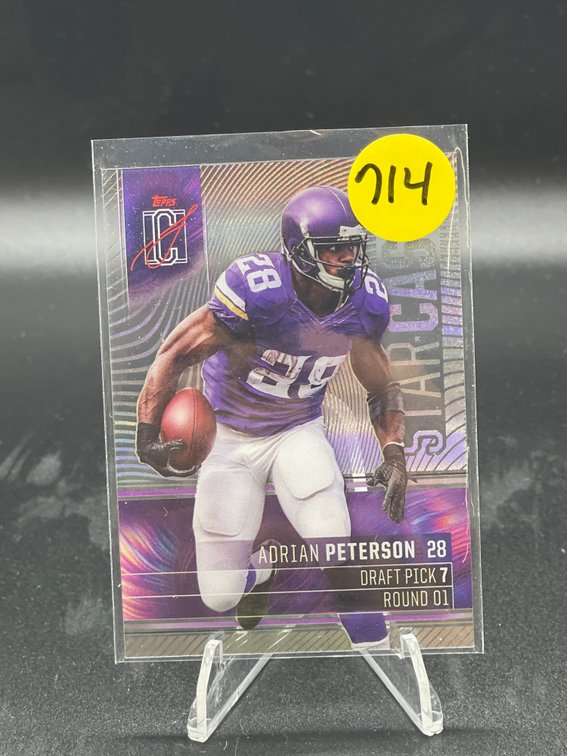Adrian Peterson 2025 Topps Signature Class Star Cast Acetate RC NM-MNT