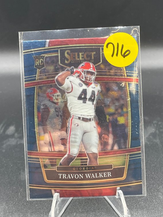 2022 PANINI SELECT DRAFT PICKS #86 TRAVON WALKER BLUE RC NM-MNT