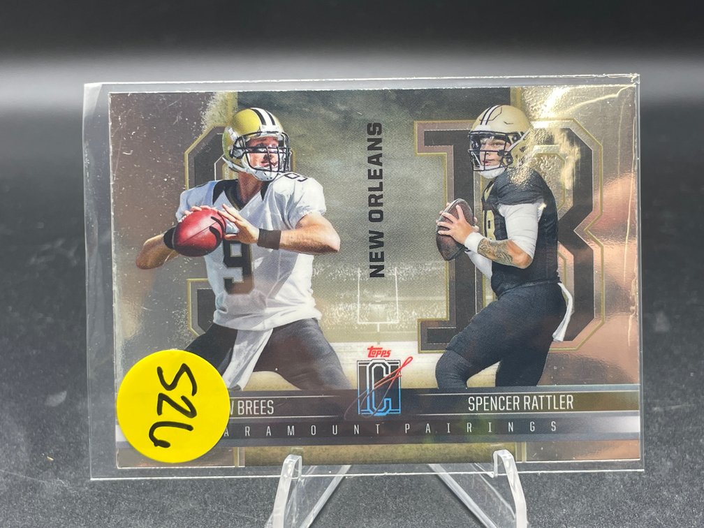 2024 Topps Signature Class- Drew Brees & Spencer Rattler Paramount Pairings #PP3 NM-MNT