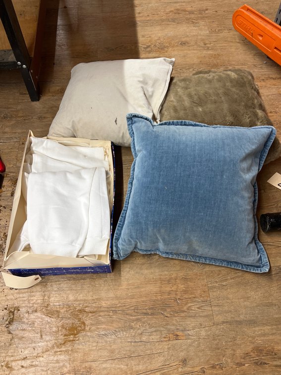 Vintage Sz L Sweatshirt & Throw Pillows