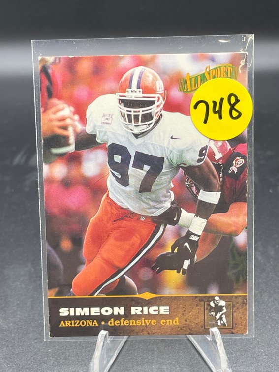 1996 SCORE BOARD ALL SPORT PPF #36 SIMEON RICE NM-MNT
