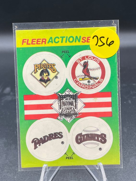 1990 Fleer Action Series Peel Off Card