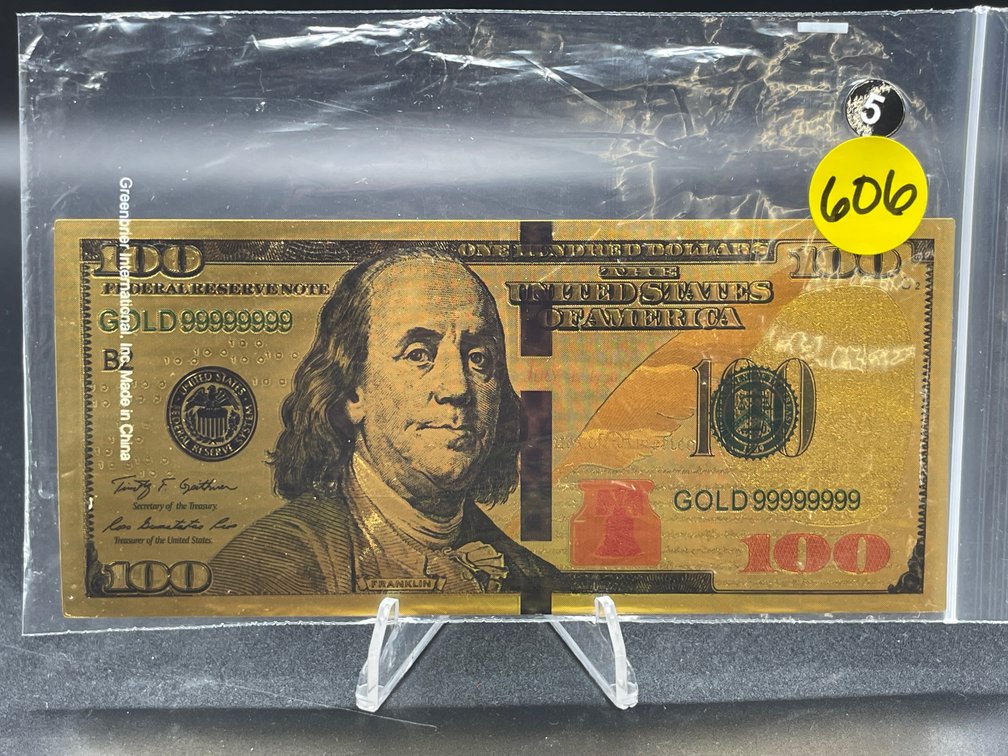 $100 24 K GOLD FOIL