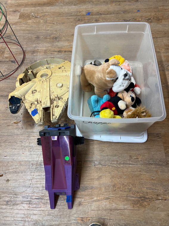 Plush Animals - Millenium Falcon Model & Other Space Toy