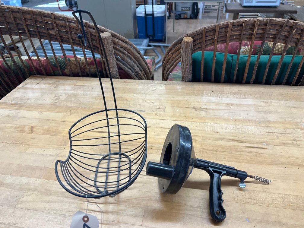 Plumber Snake & Banana Hanger & Metal Fruit Basket