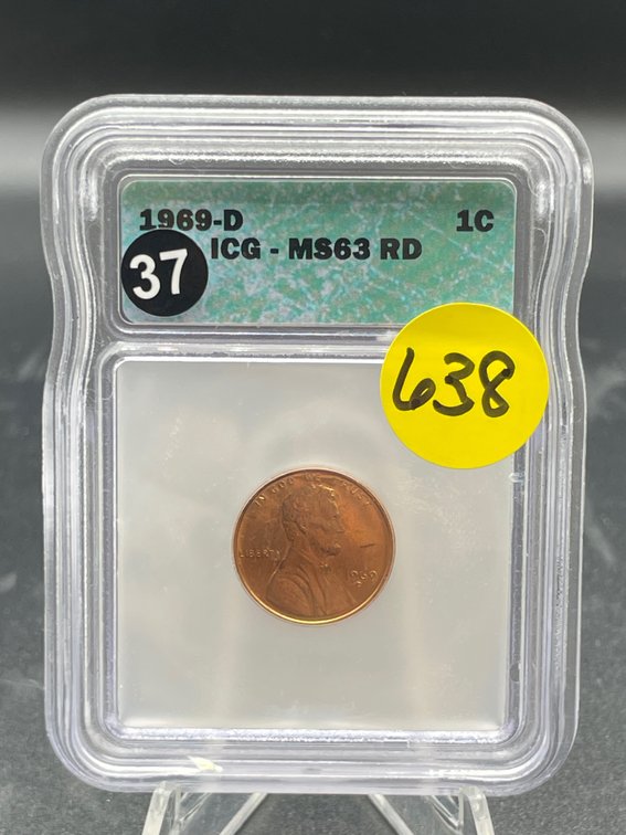 1969 D PENNY MS63 RD